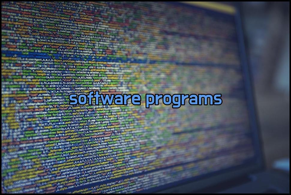 The basics of software type programs!